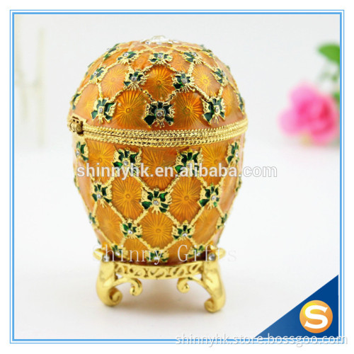 100% handmade Egg Shape Jewelry Box for Easter Gifts